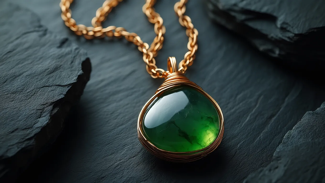 Gold Pounamu Necklace