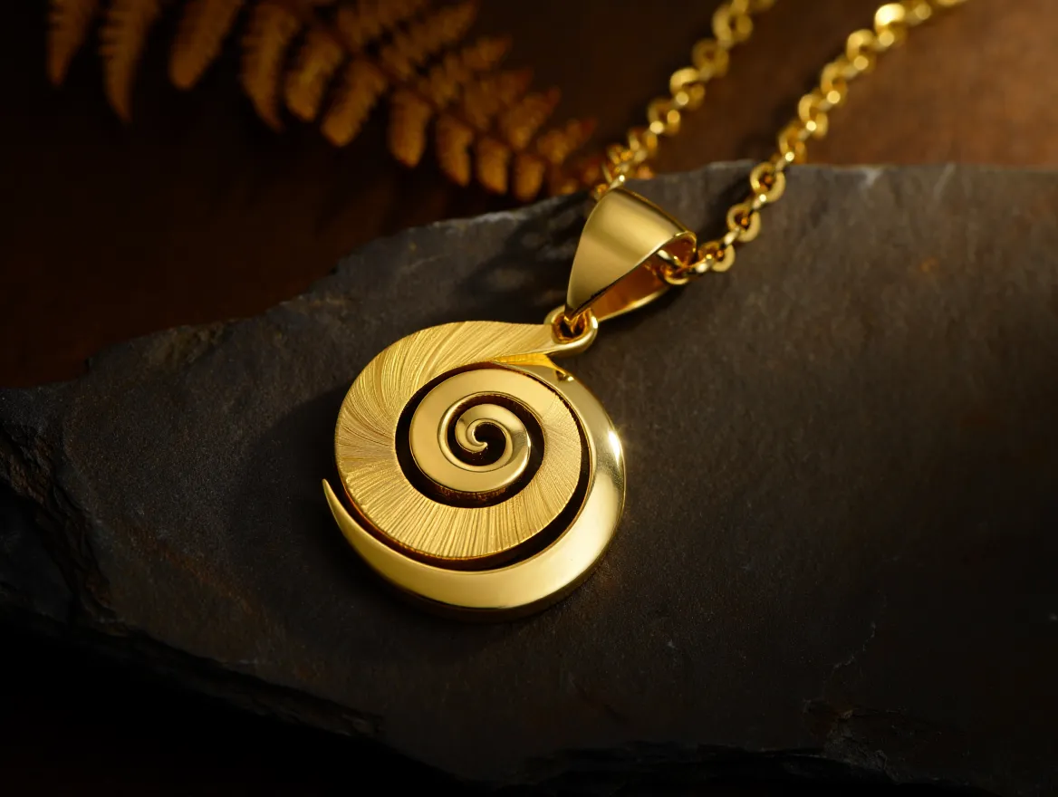 Koru Gold Pendant