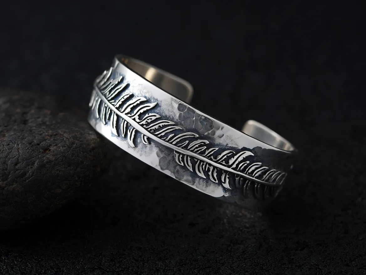 Silver Fern Bracelet