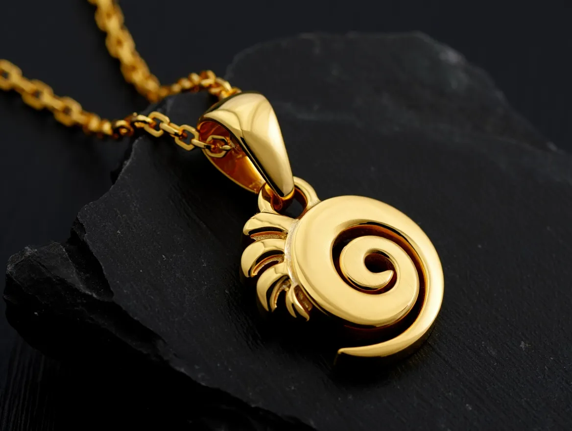 Koru Gold Pendant